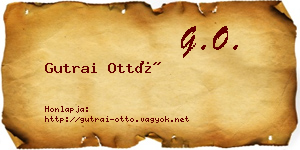 Gutrai Ottó névjegykártya